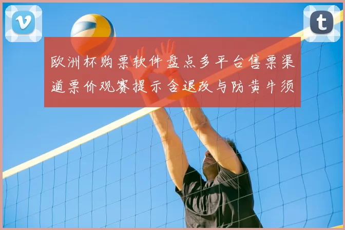 欧洲杯购票软件盘点多平台售票渠道票价观赛提示含退改与防黄牛须知